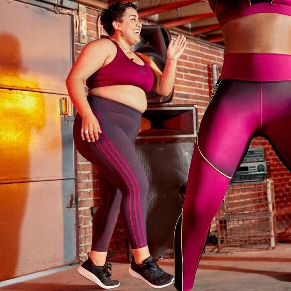 NEW adidas 3-Stripe Believe This 7/8 Plus Size - Picture 7 of 11
